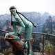 An Avatar statue in the Chinese mountains that inspired Pandora